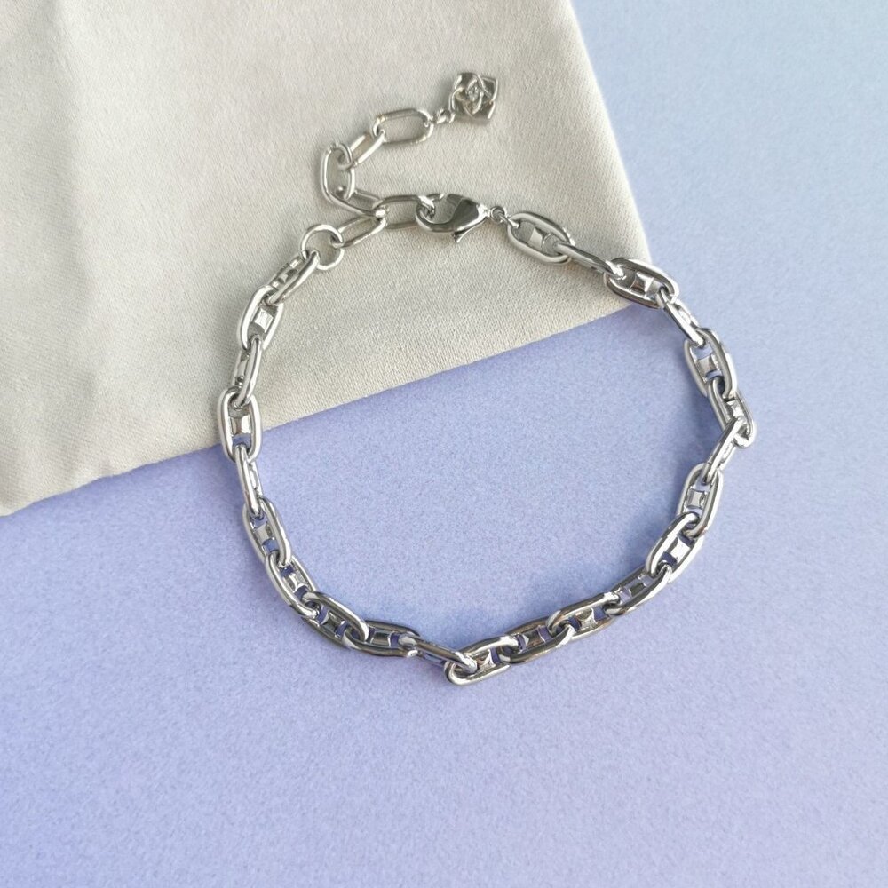 Kendra Scott Bailey Silver Chain Bracelet 🎉